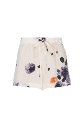 Silk Shorts: Garden Floral Print