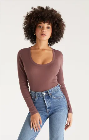 Sirena Rib Tee -  Espresso