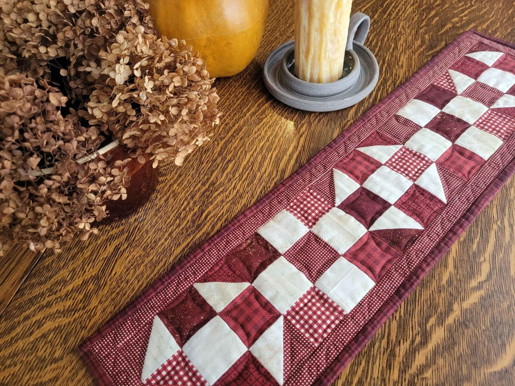 Skinny Mini Scrap Quilt, Red