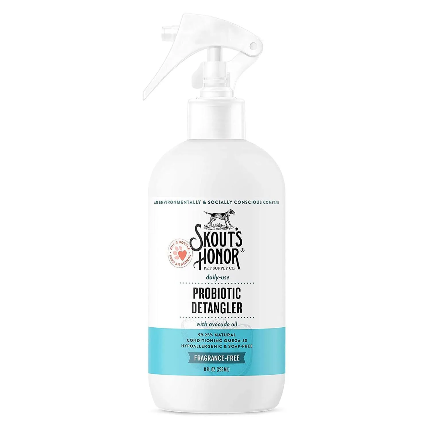 Skout's Honor Fragrance Free Probiotic Detangler 8oz
