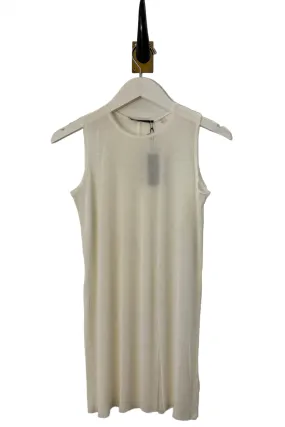 Sleeveless Pearl Silk Tulle Tank