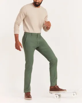 Slim Fit Urban Chinos - Dark Ivy Green