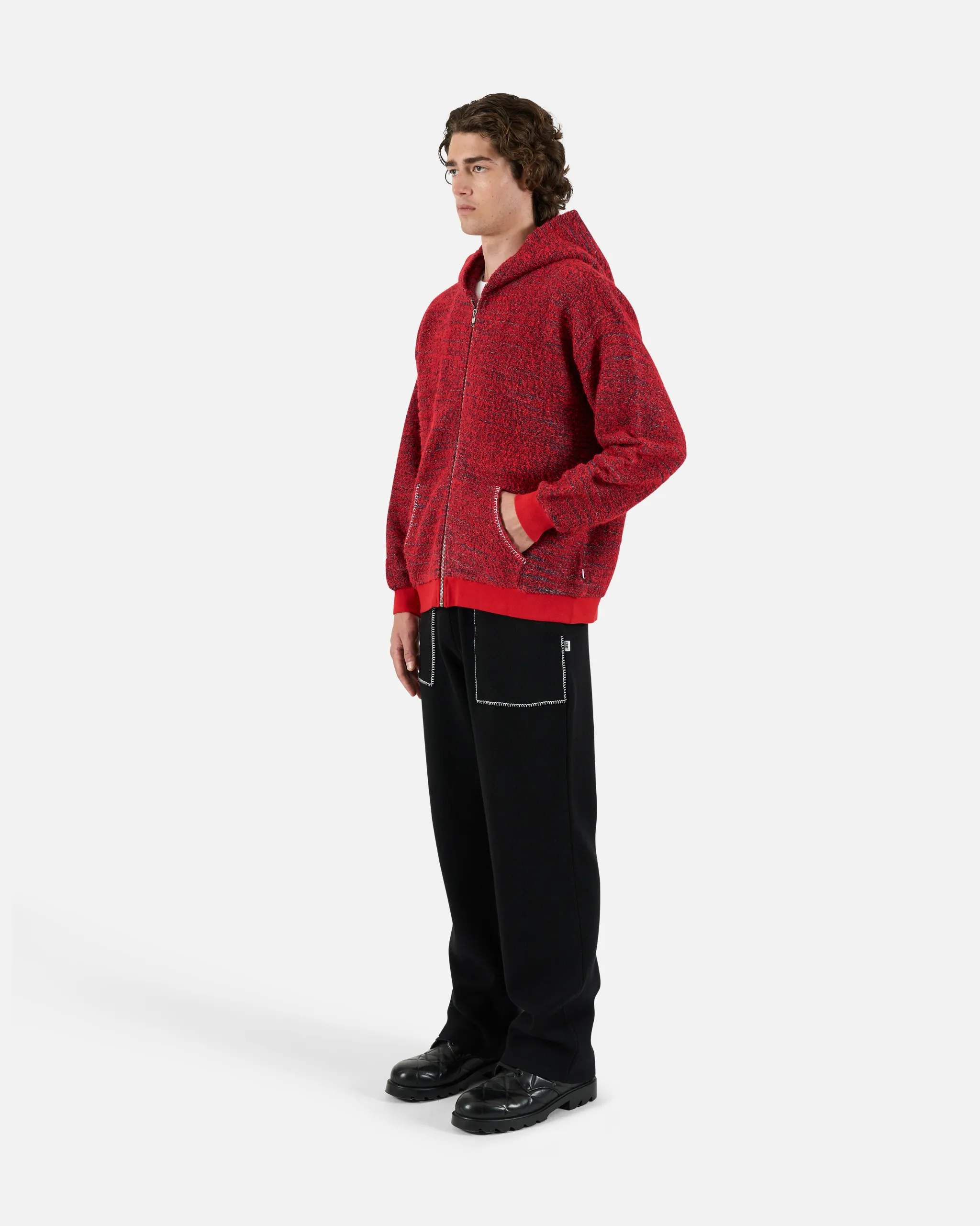 Speckled Terry Zip Hoodie