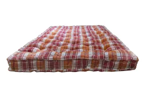 SPINEHEAL MATTRESS Box Type Soft Cotton Filled Foldable Bed Mattress, Firm Gadda for Floor, Bed, Travelling, Light Weight, King Size Mattress (72 x 72 x 5 Inches)