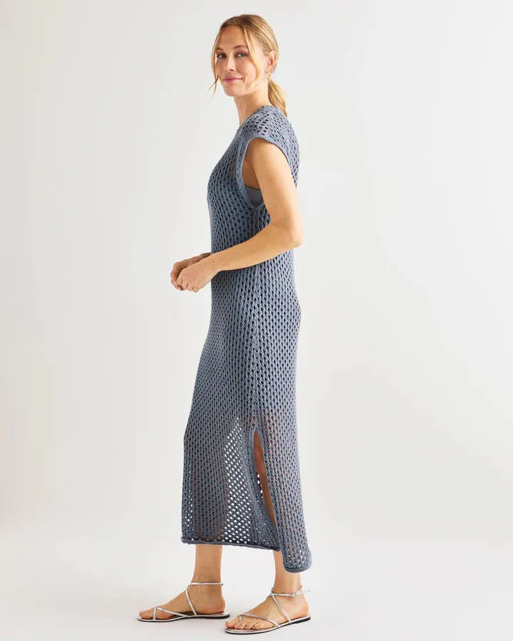 Splendid Nova Pointelle Dress in Storm