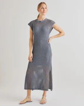 Splendid Nova Pointelle Dress in Storm