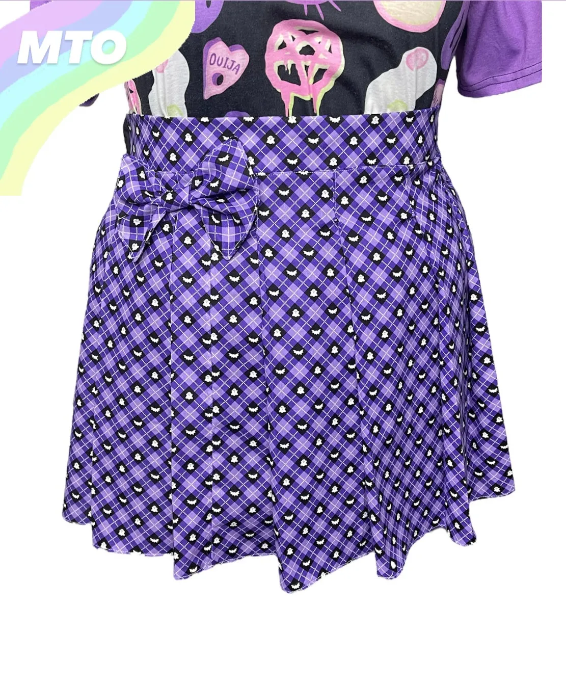 Spooky Cute Pleated Skirt