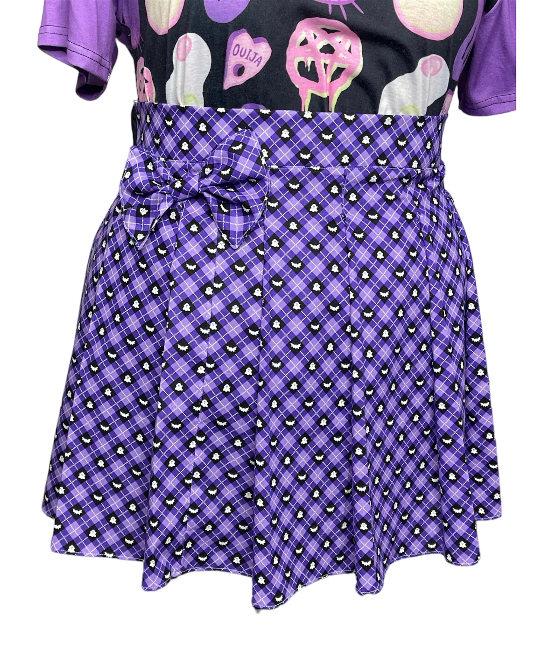 Spooky Cute Pleated Skirt