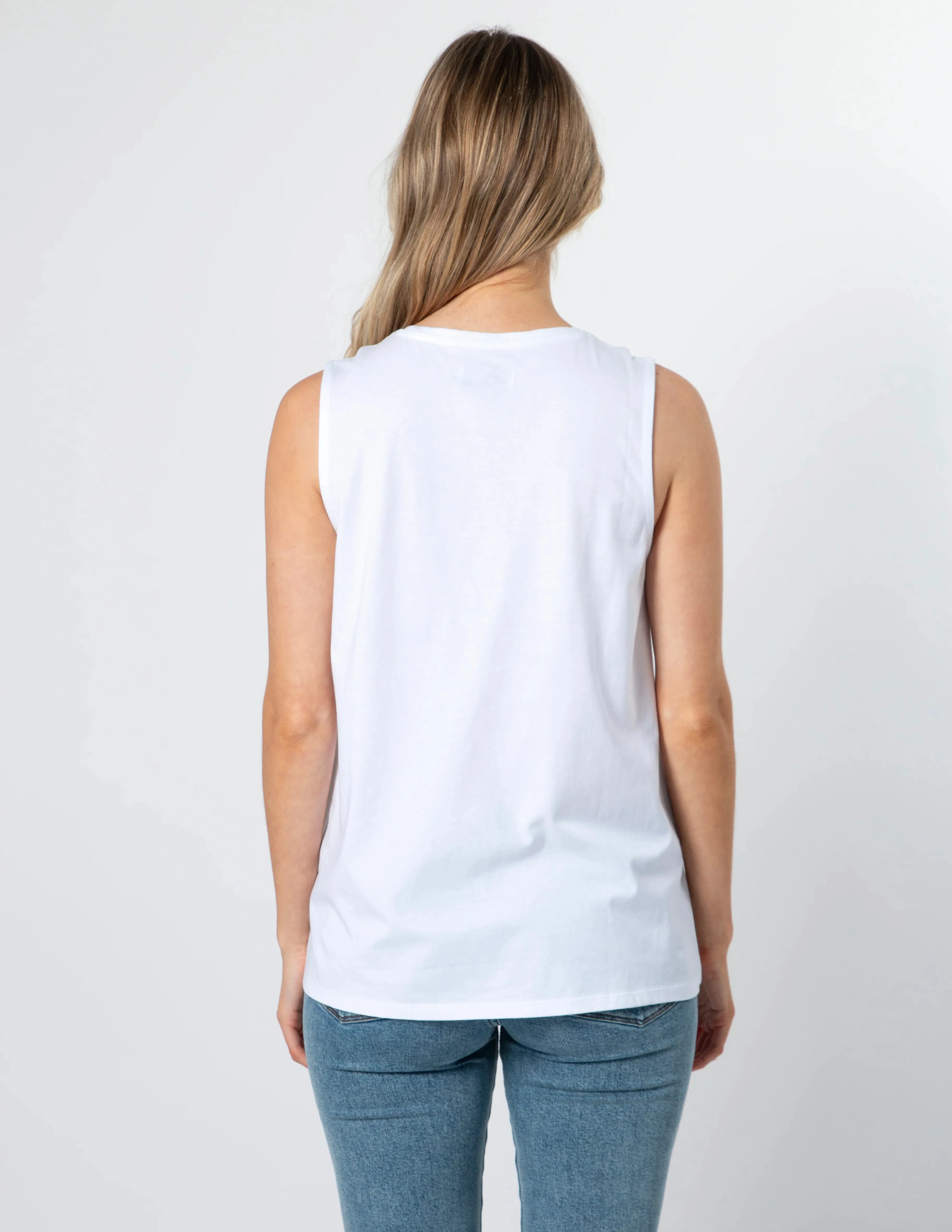 Stella and Gemma Jolie Ruby Rose Cross Tank