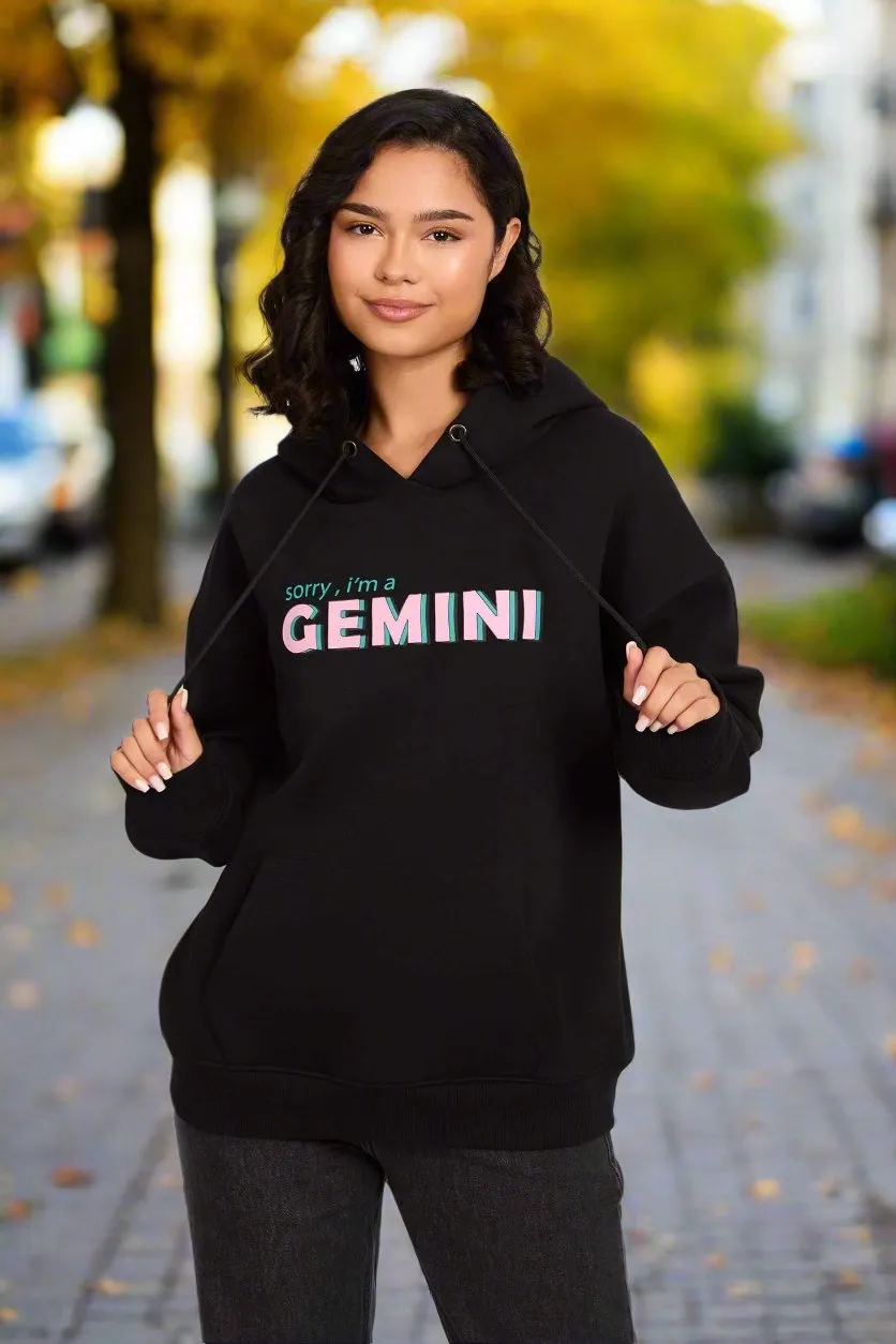 Sweat Shirt Loose Fit Hoodie Printed