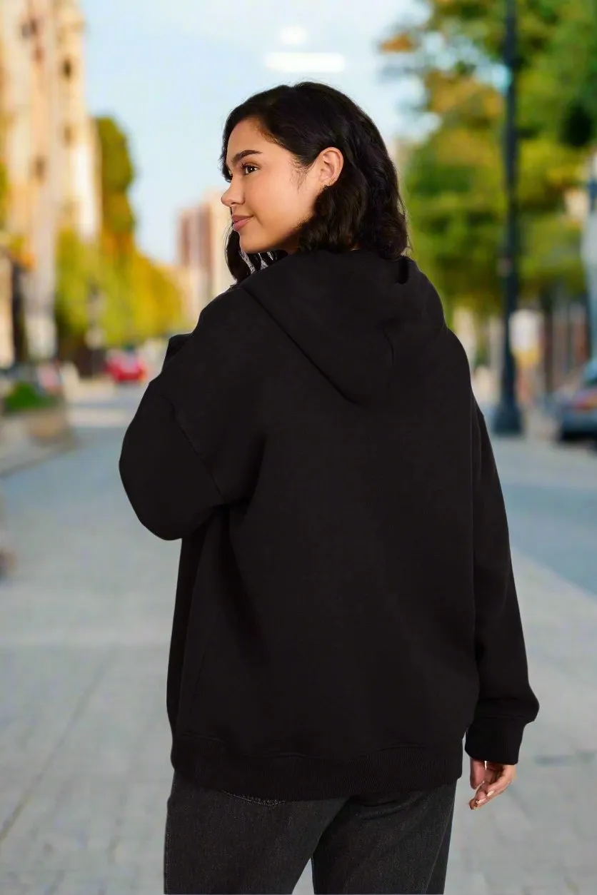 Sweat Shirt Loose Fit Hoodie Printed