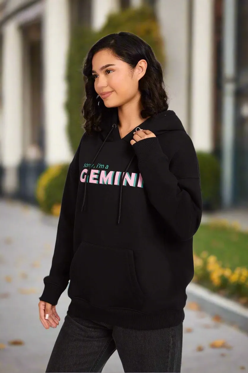 Sweat Shirt Loose Fit Hoodie Printed