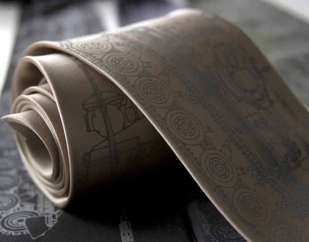 Tanked Silk Necktie