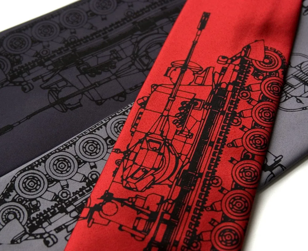 Tanked Silk Necktie