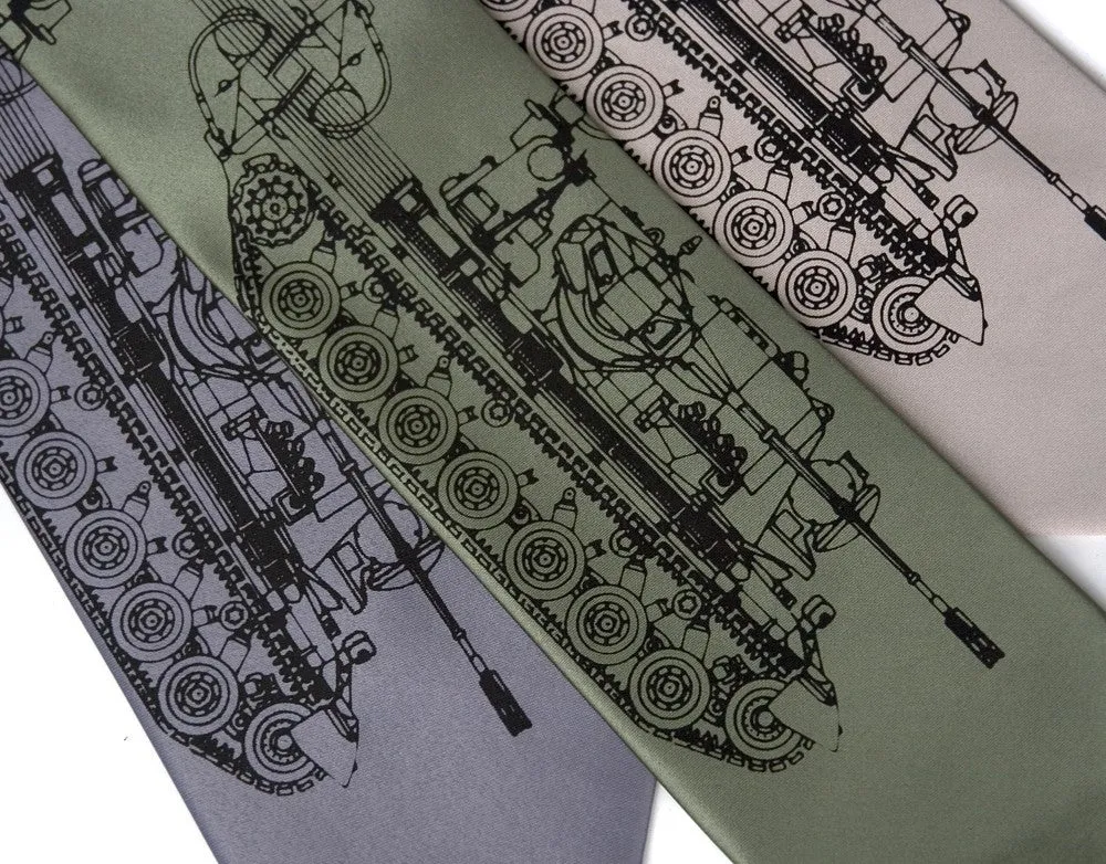 Tanked Silk Necktie
