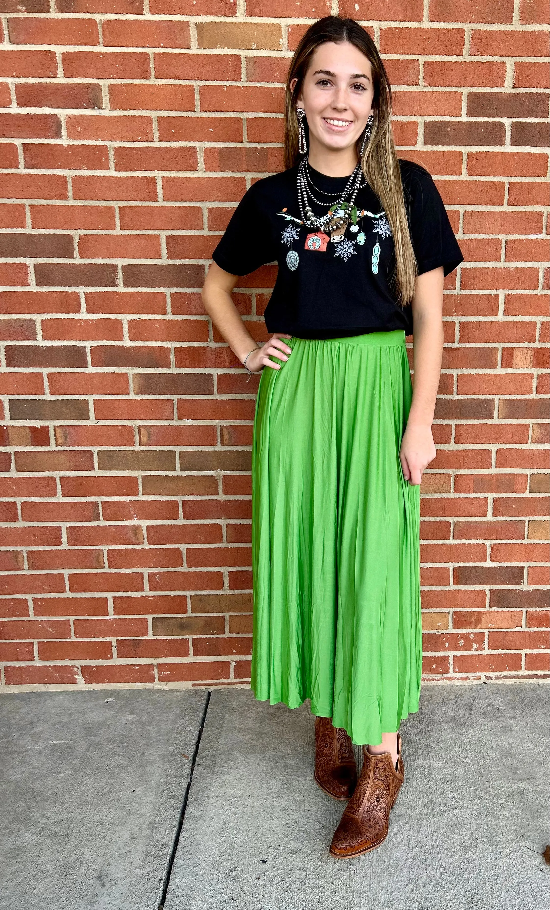 The Brookshire Green Skirt S-XL