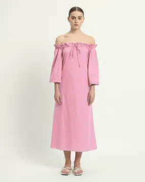 The Carlisle Fondant Pink Cotton Dress