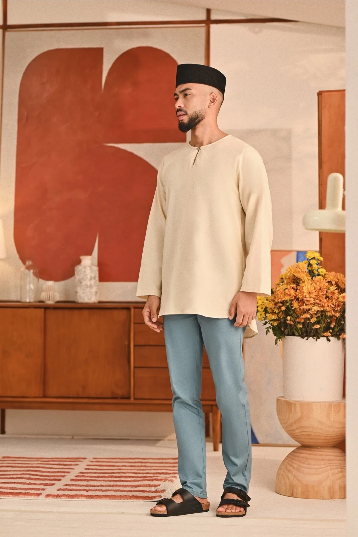 The Perfect Men Slim Fit Pants - Arctic Blue