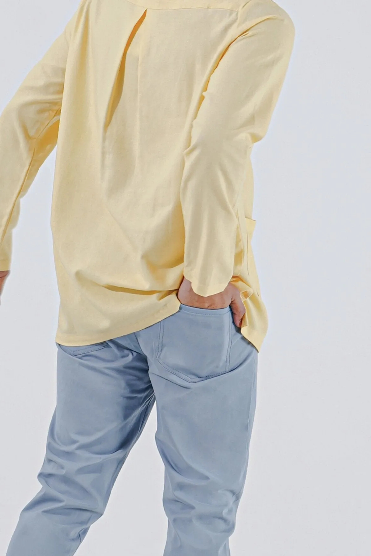The Perfect Men Slim Fit Pants - Light Pigeon Blue