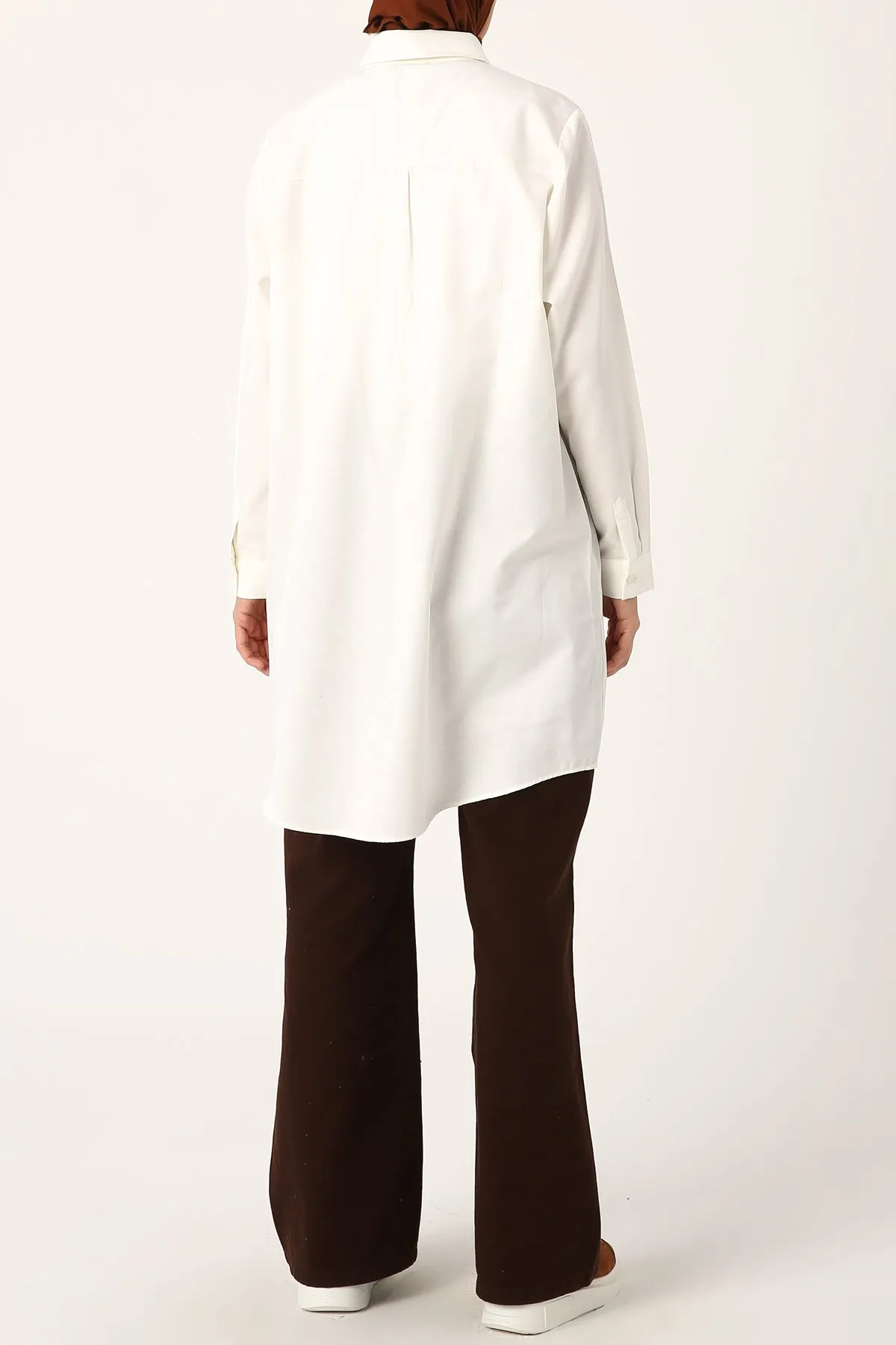 TLD Women Allday Ecru Plus Size Shirt Tunic - Moncton