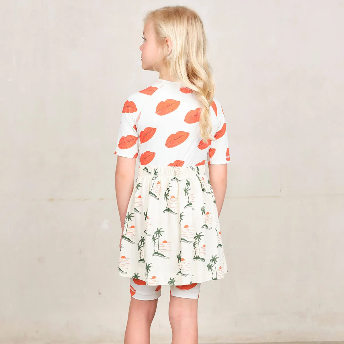Turkey Kids Skirt in White Lindo by The Animals Observatory
