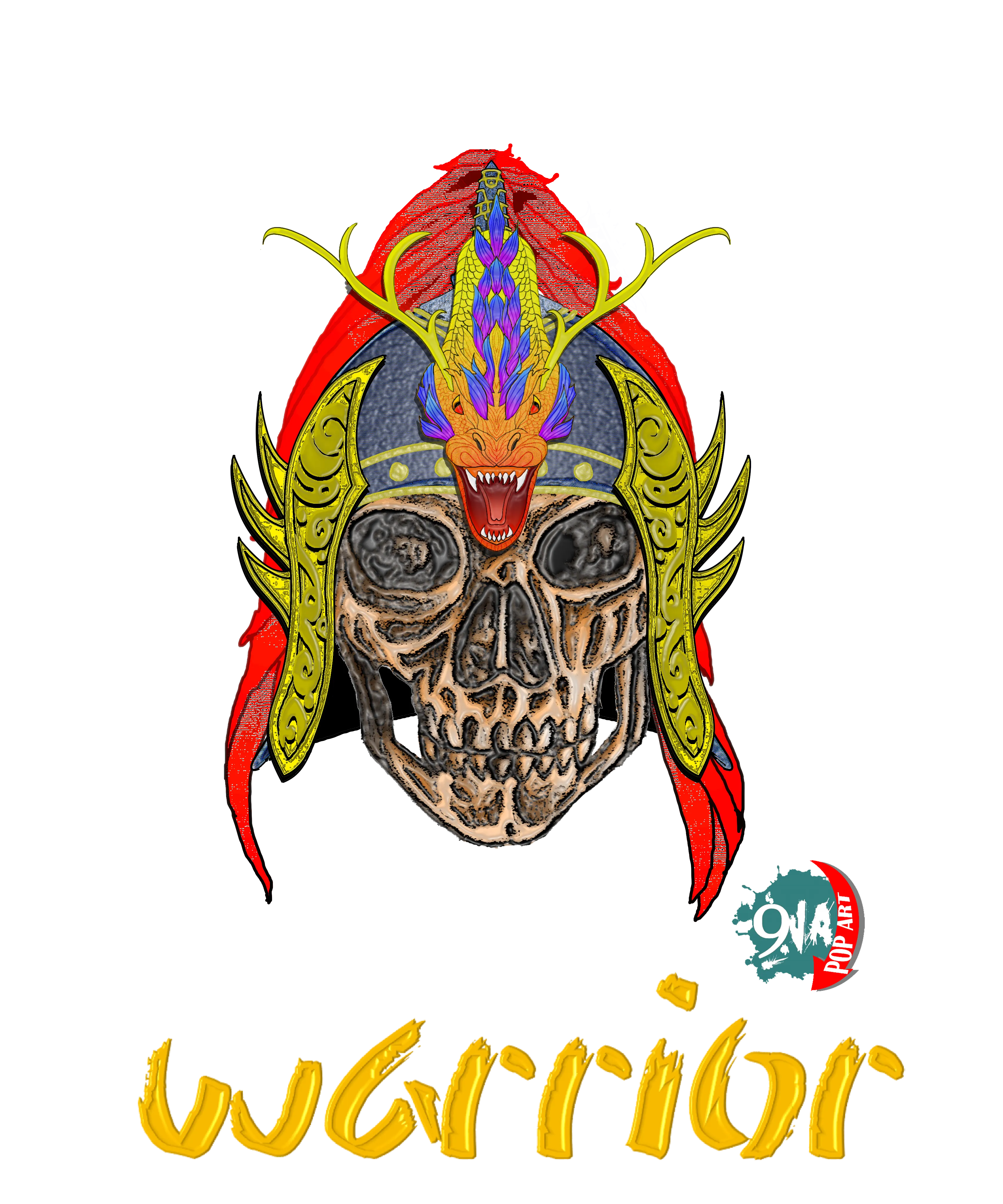 Unisex graphic Hoodie Warrior: Chinese (Wushi)