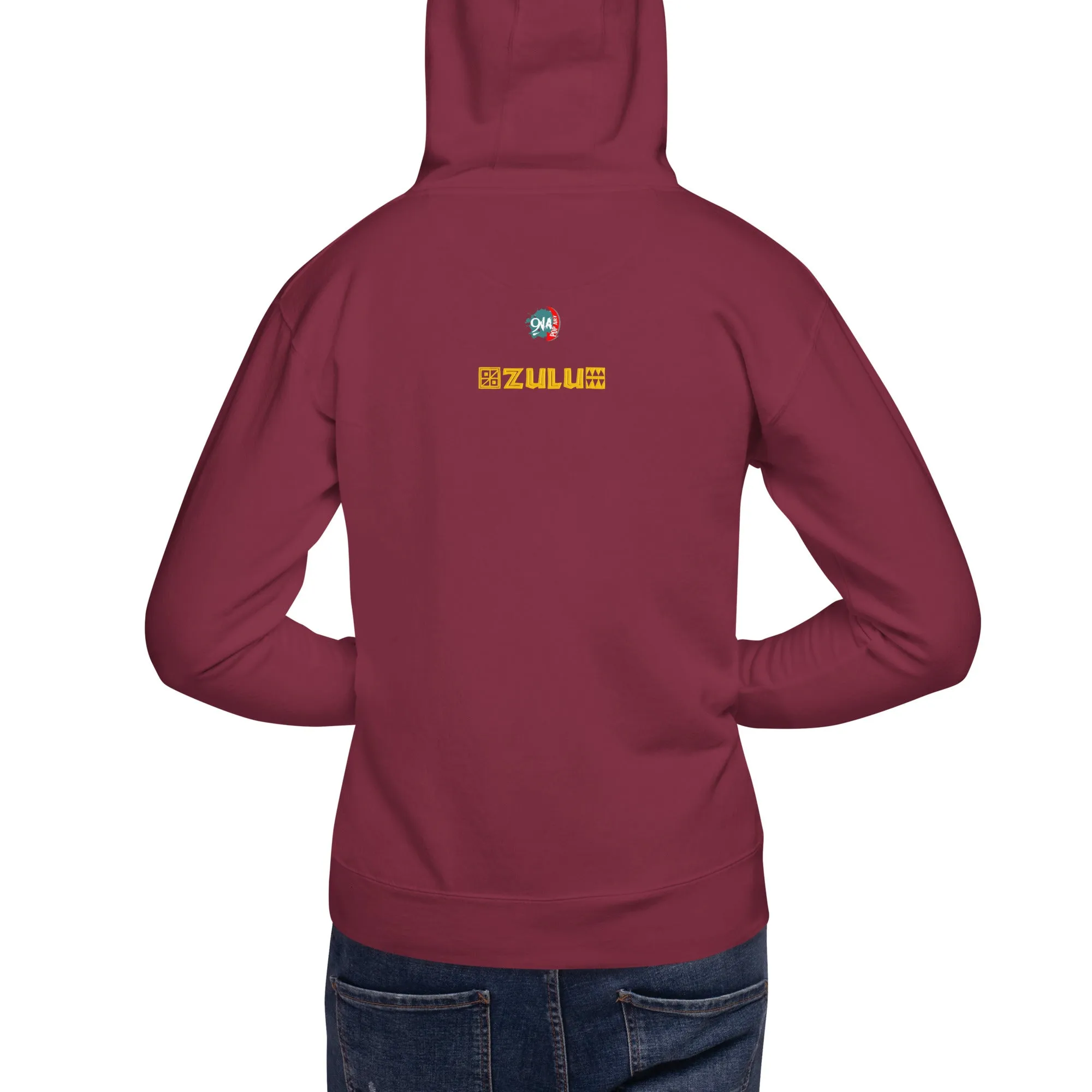 Unisex graphic Hoodie warrior:  Zulu