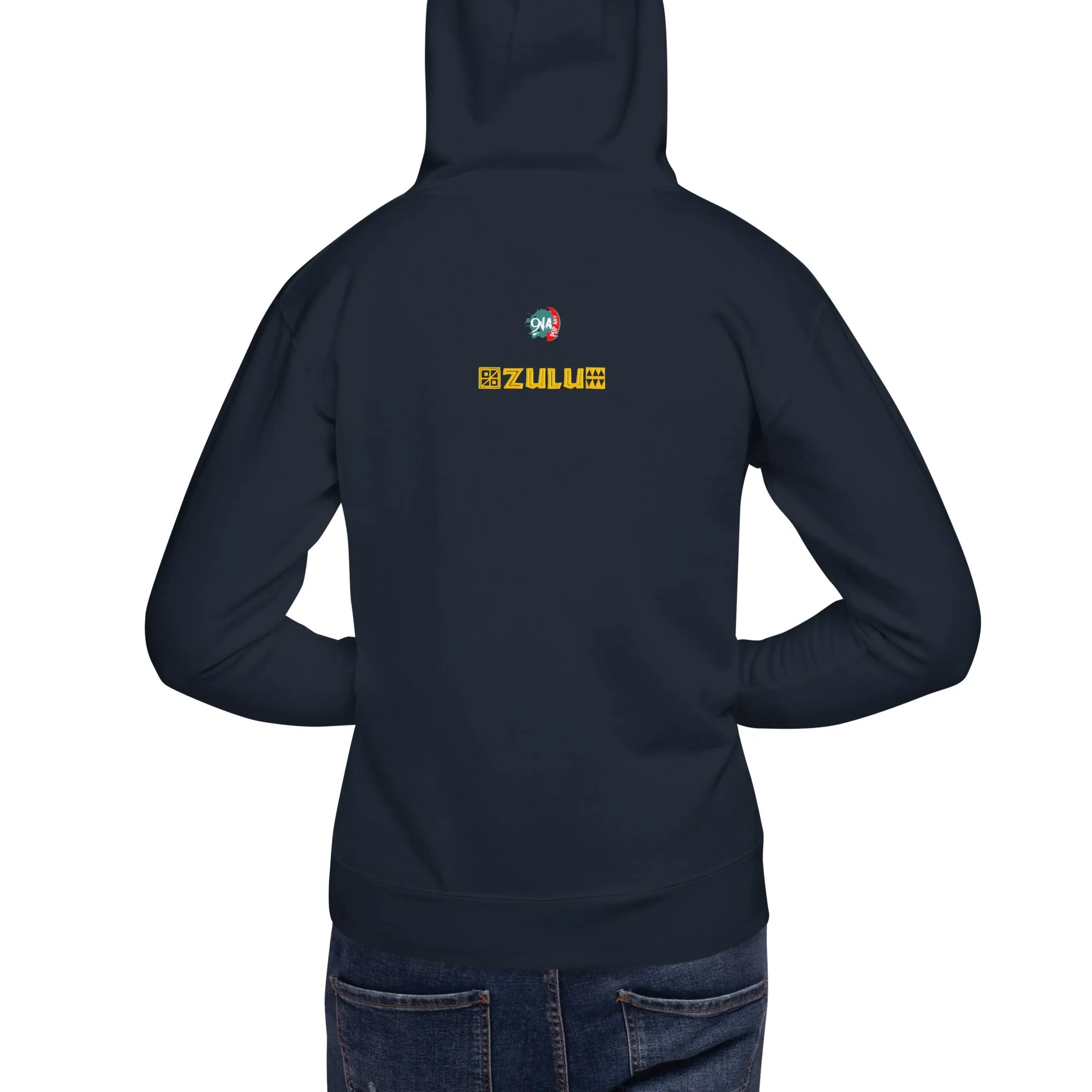 Unisex graphic Hoodie warrior:  Zulu
