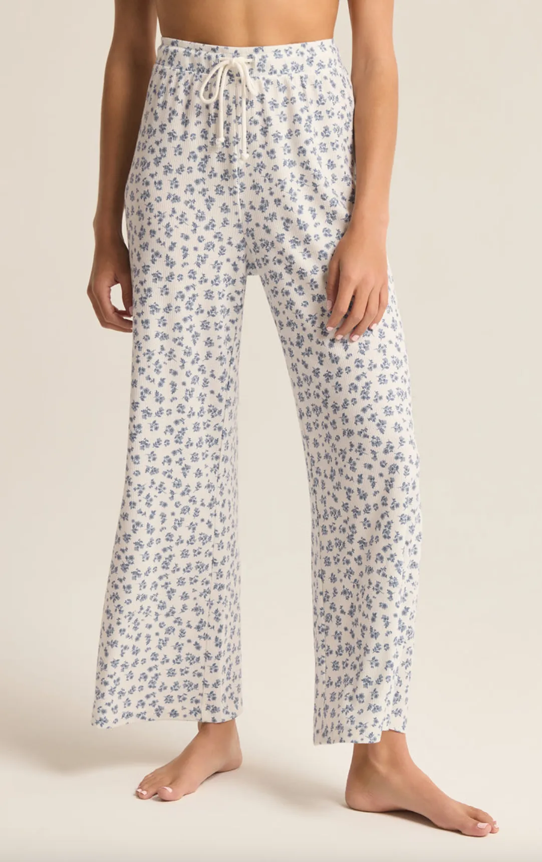 Unwind Ditsy Pants, Vanilla Ice by Z Supply