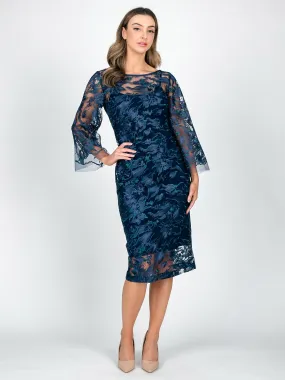 VENEZIA Bell Sleeve Cocktail Dress