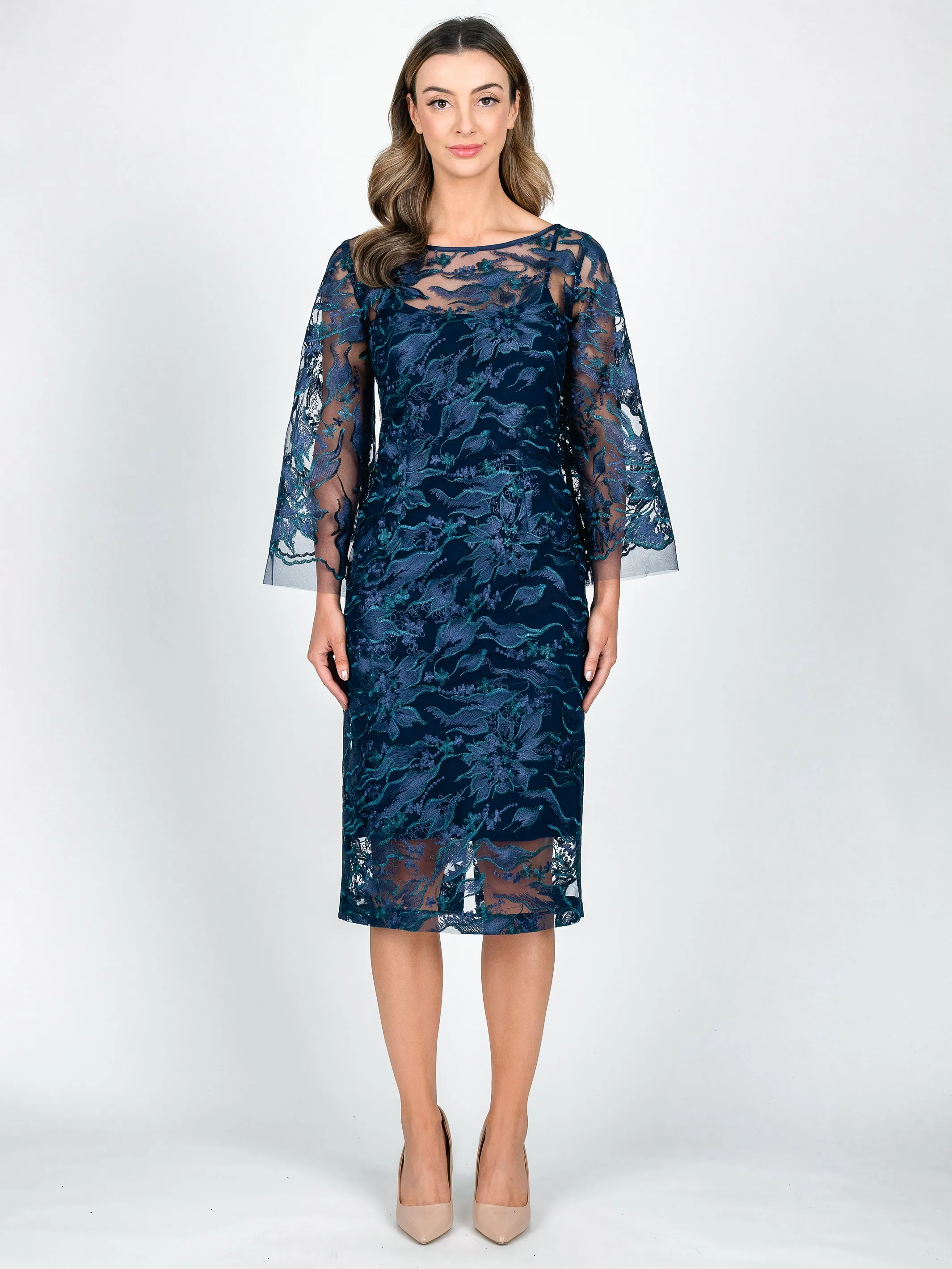 VENEZIA Bell Sleeve Cocktail Dress