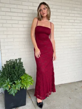 Vetiver Lace Slip Dress