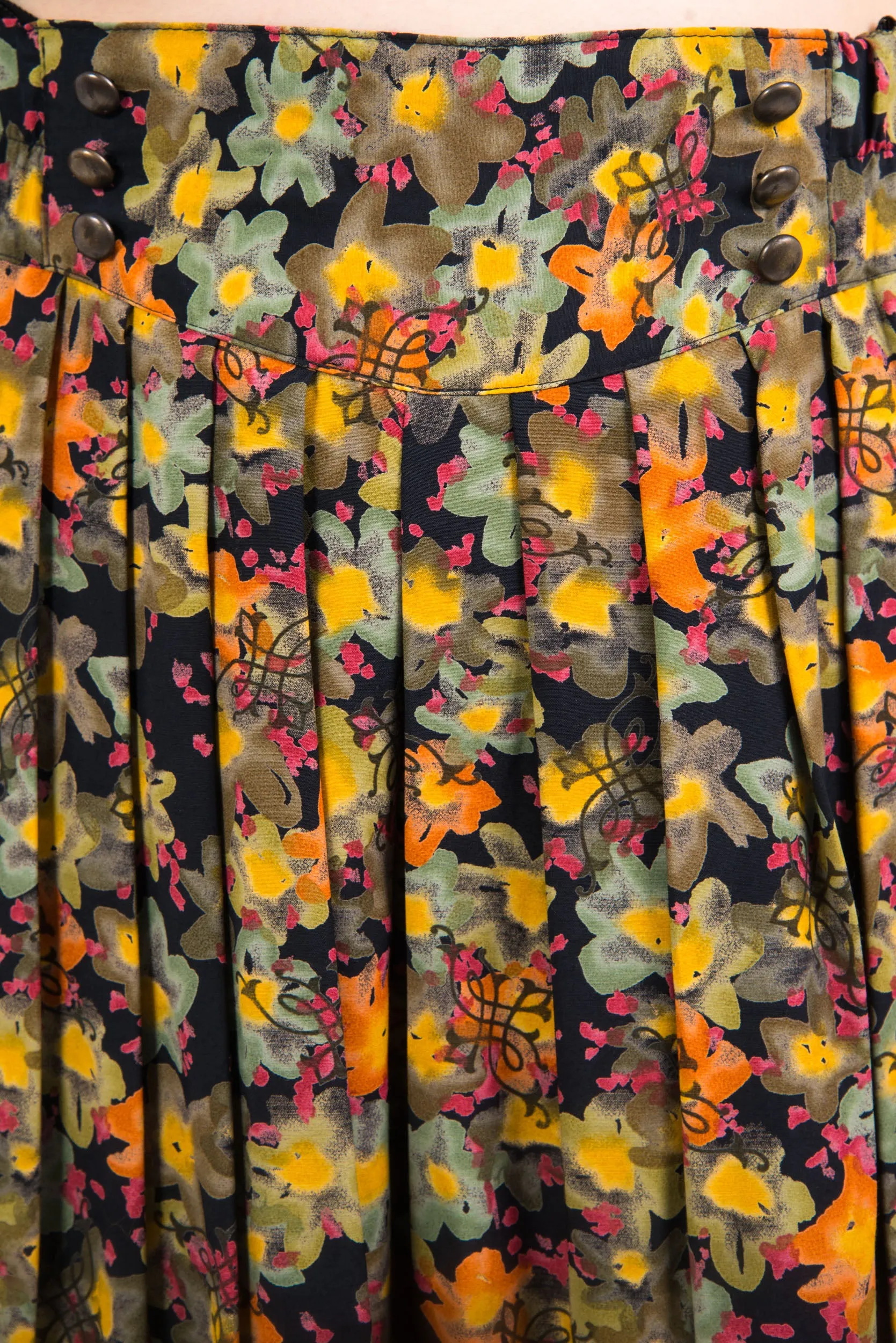 Vintage 90's Floral Culottes Trousers