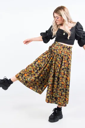 Vintage 90's Floral Culottes Trousers