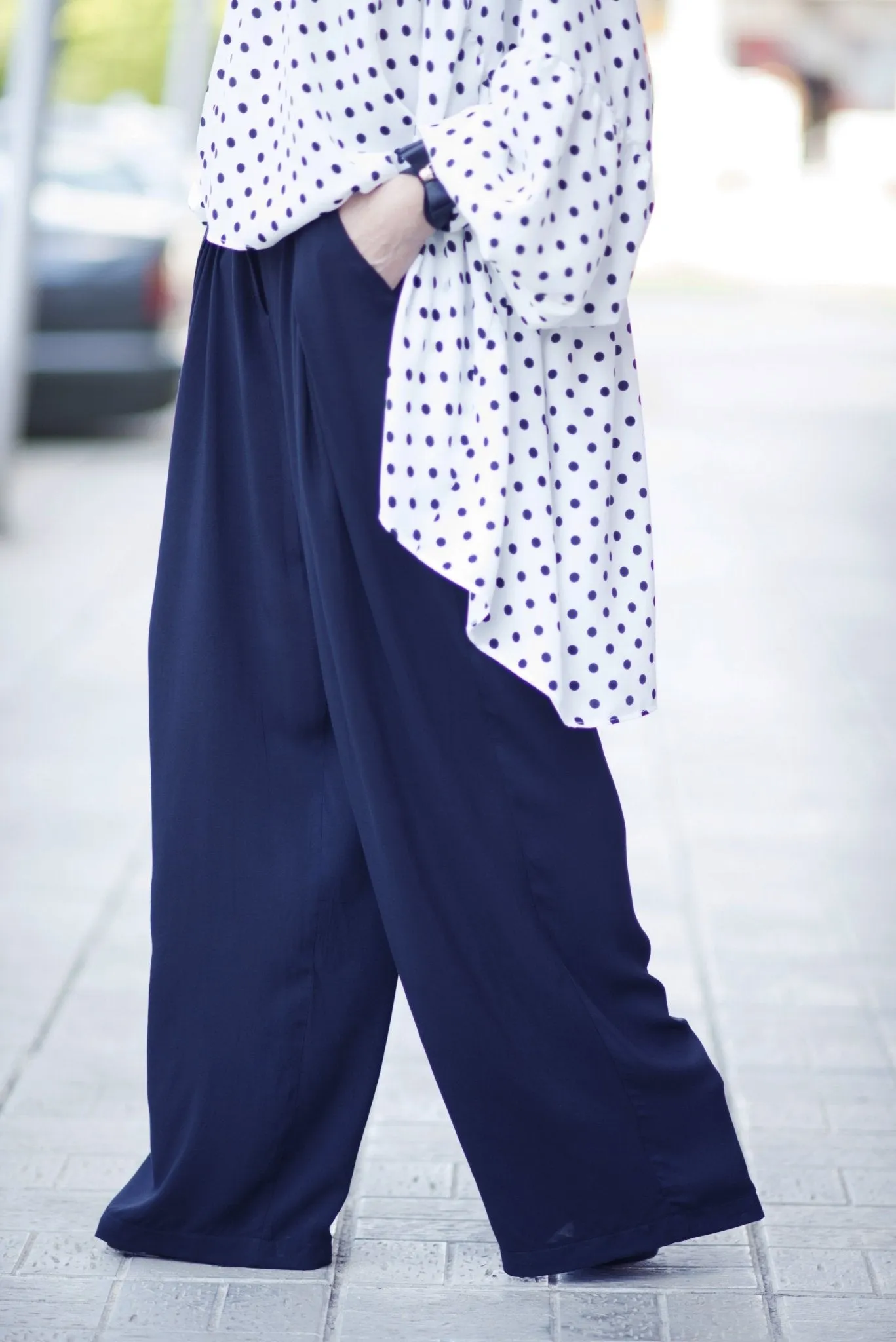VIVIANA Wide Leg Cotton Pants SALE