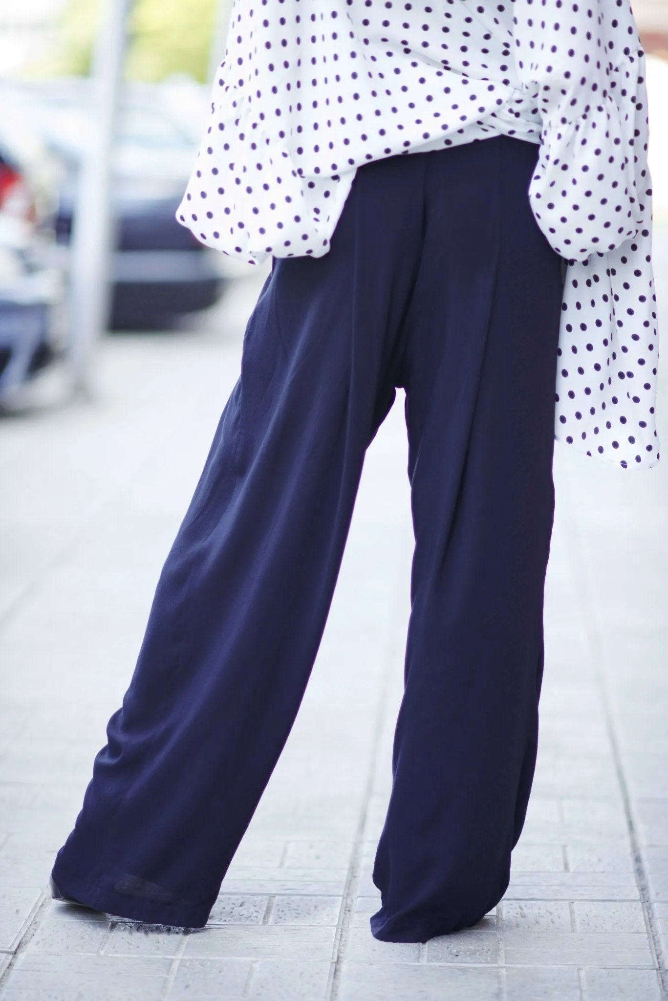 VIVIANA Wide Leg Cotton Pants SALE