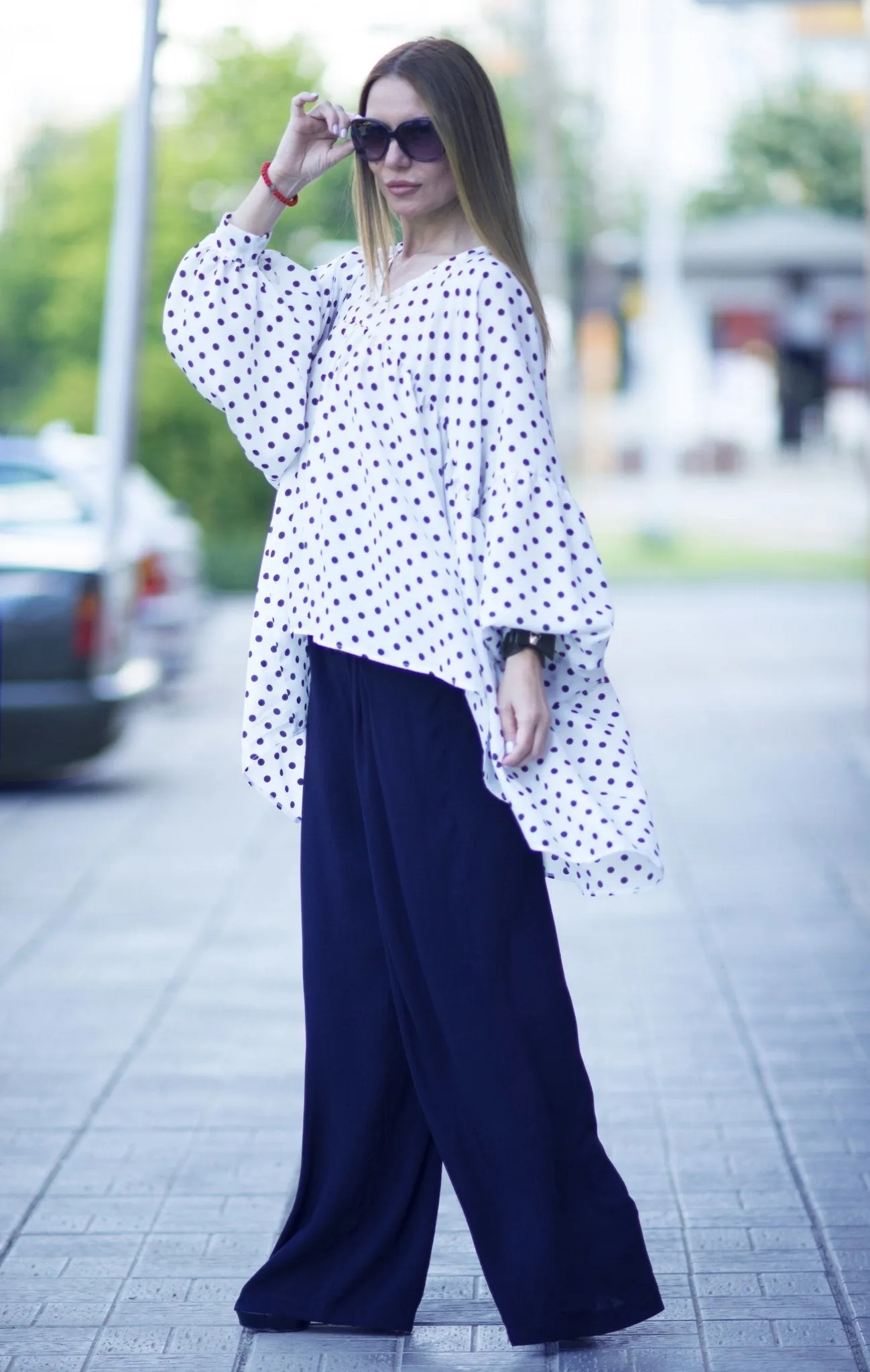VIVIANA Wide Leg Cotton Pants SALE