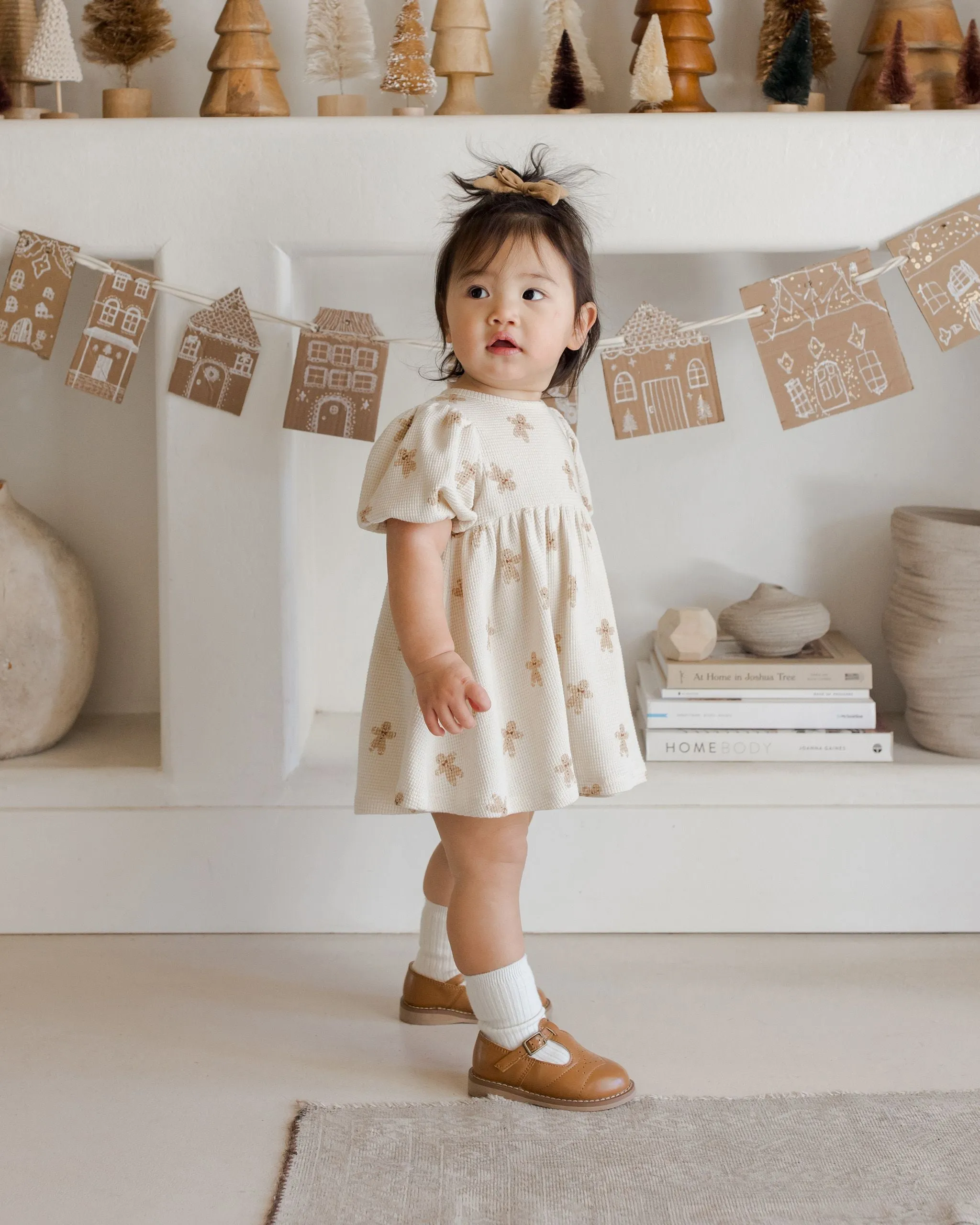 Waffle Baby Doll Dress | Gingerbread