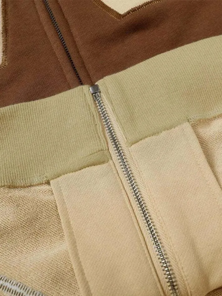 Wenkouban-Spring Casual Outfits Y2K Outfits Star Zip Up Oversized Hoodie
