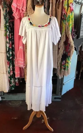 White Crochet Dress- Size 2XL LAST ONE!