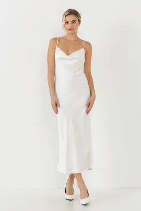 White Satin Cami Dress