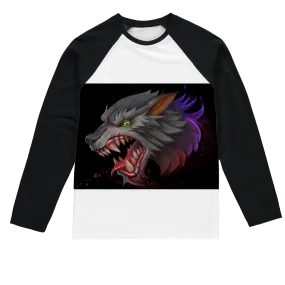 Wolf Sublimation Baseball Long Sleeve T-Shirt