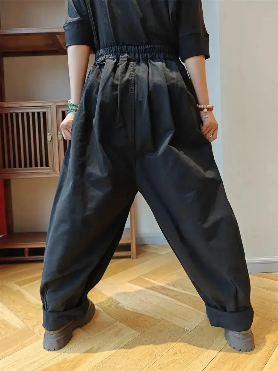 Women's Cotton Harem Pants with Loose Fit Pants