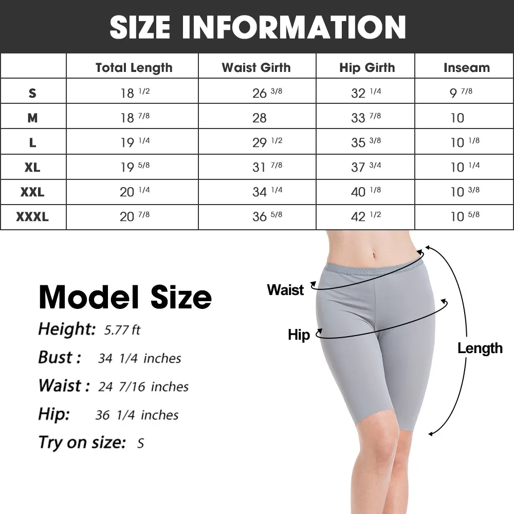 Women's Slip Shorts for Under Dresses Half MidThigh Leggings Smooth Undershorts Fit