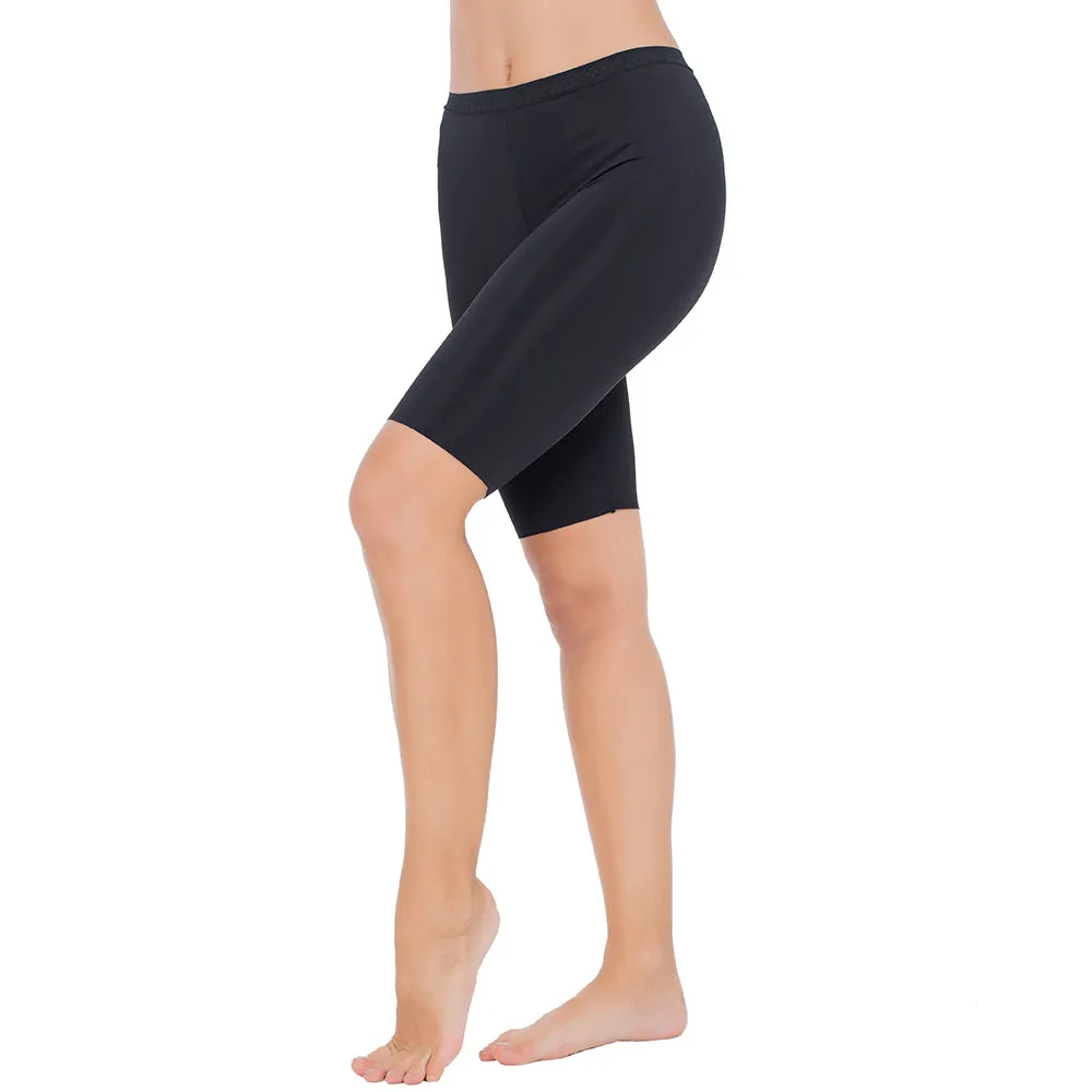 Women's Slip Shorts for Under Dresses Half MidThigh Leggings Smooth Undershorts Fit