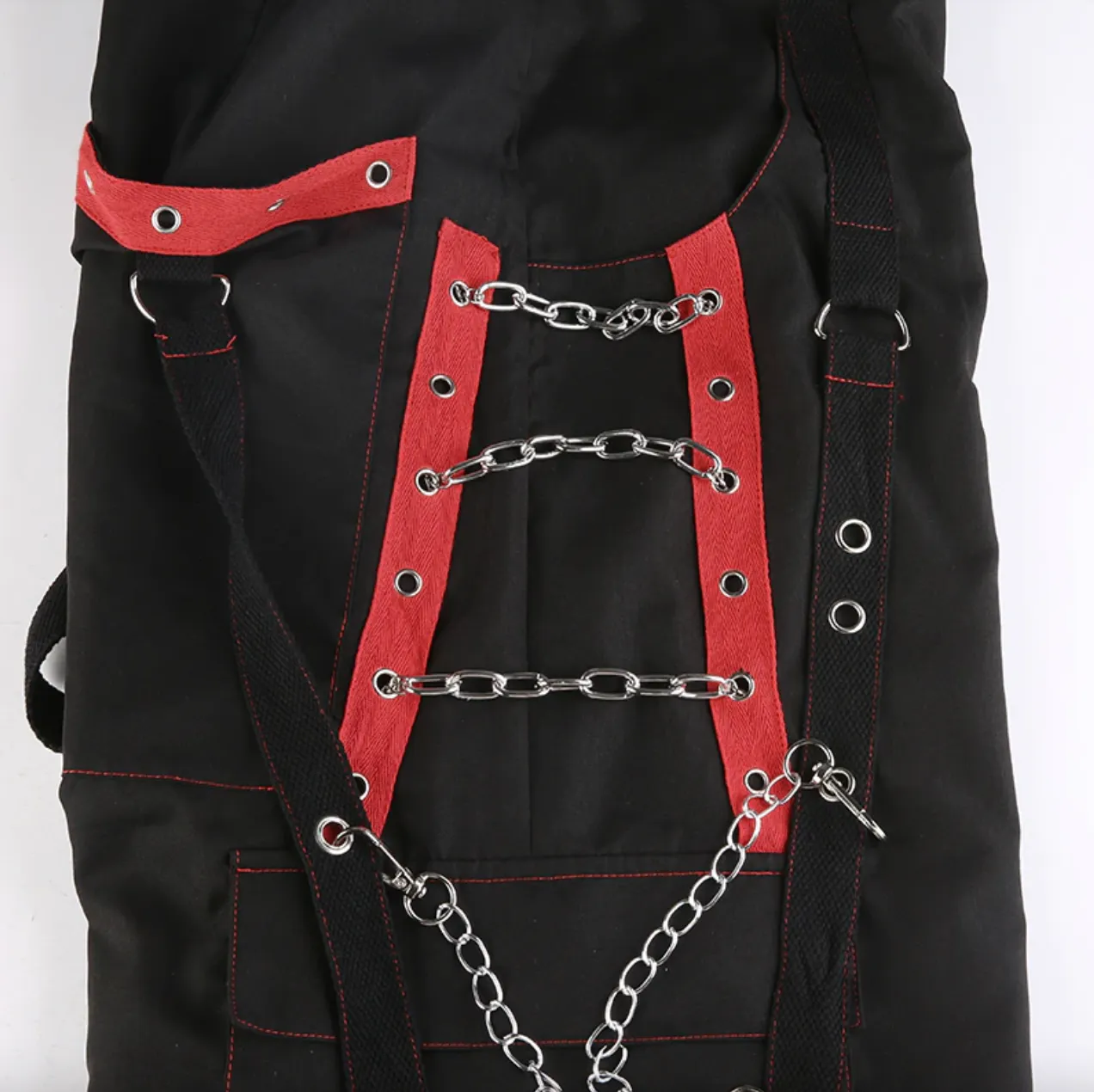Women's Spring/Autumn Gothic Bandage Chain Hip Hop Casual Pants