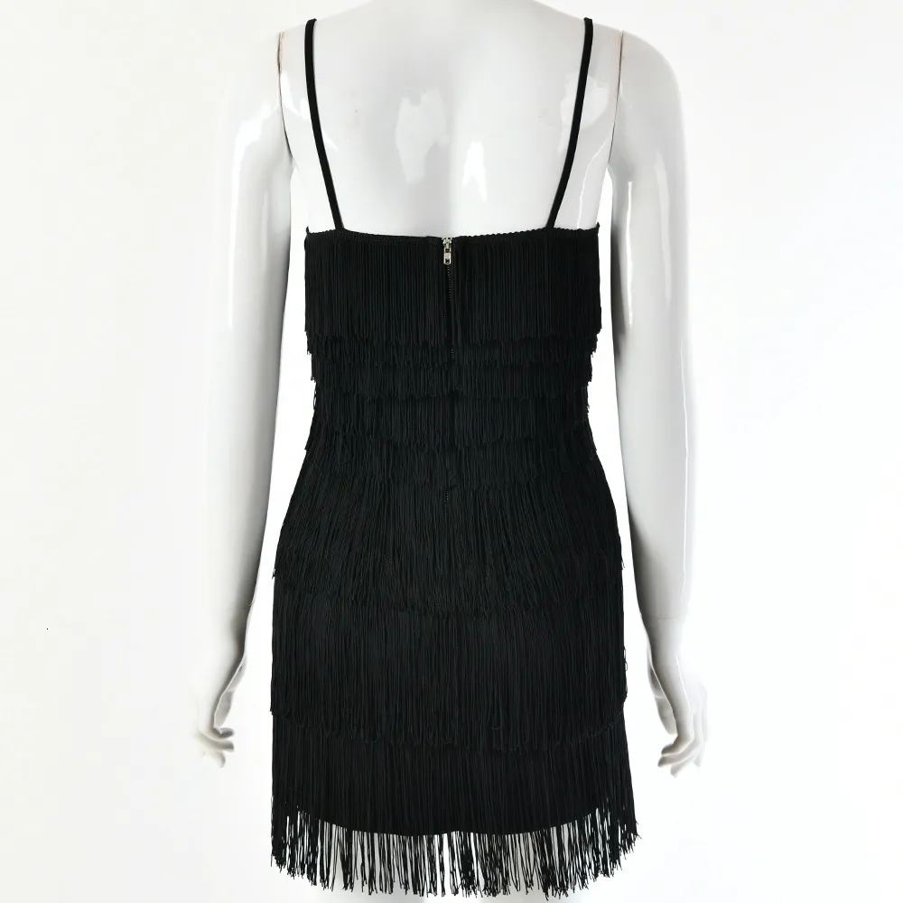 Women's Summer Sheath Polyester Short Dress With Tassels