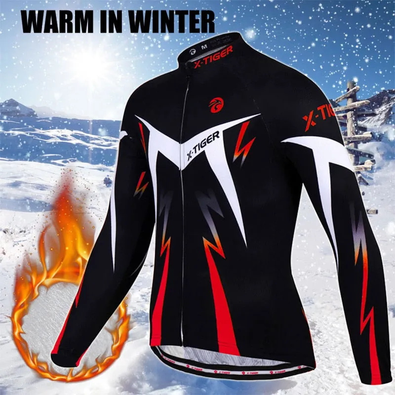 X-TIGER Winter Thermal Fleece Cycling Set X69
