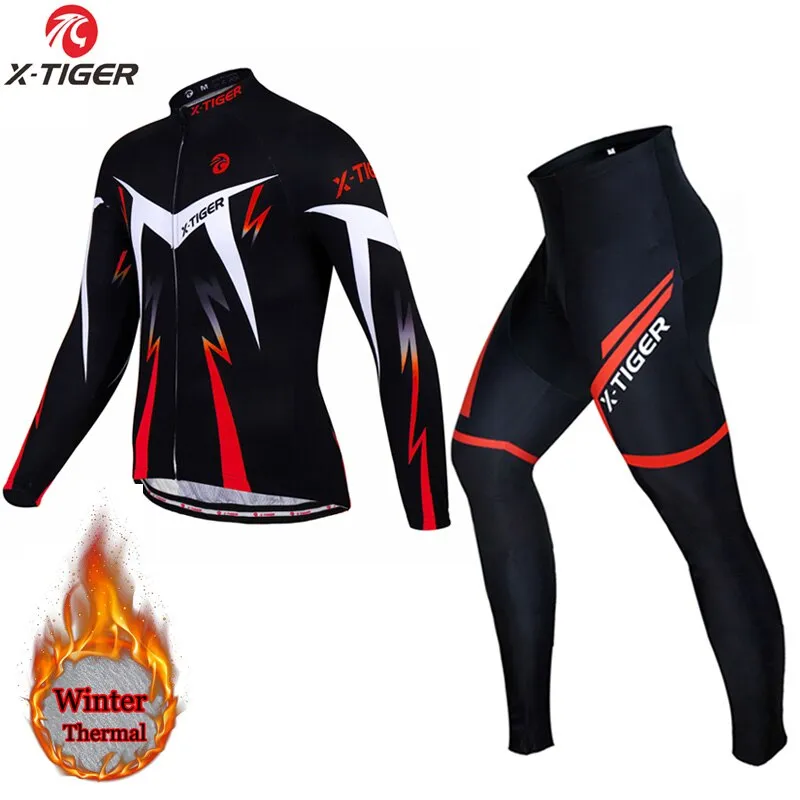 X-TIGER Winter Thermal Fleece Cycling Set X69