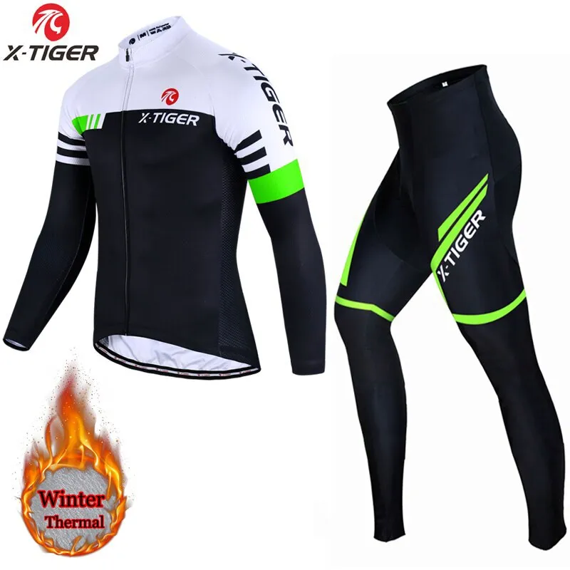 X-TIGER Winter Thermal Fleece Cycling Set X69
